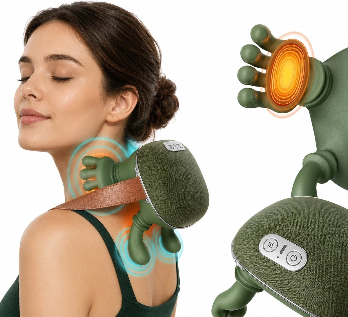 CerviCalm™ - Masajeador Cervical Inteligente con Calor